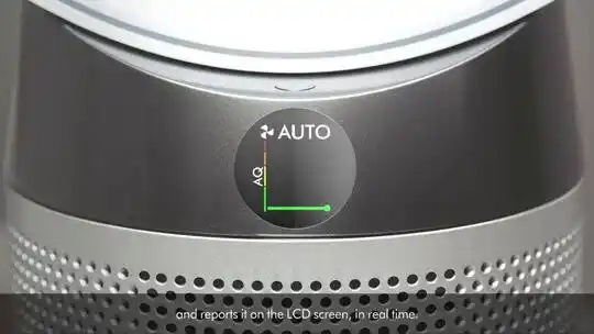 Tilting! Dyson DP01 vs DP04: which model filters better? 4 LCD display for real time result Dyson DP01 Vs DP04