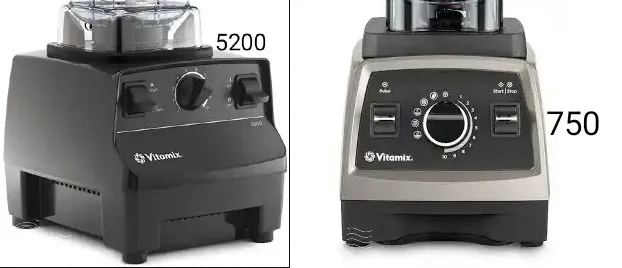 Vitamix 750 vs 5200 motor base