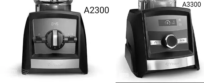 Vitamix A3300 vs a2300 motor base