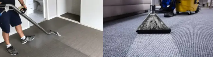Carpet Cleaning using a vacuum cleaner 