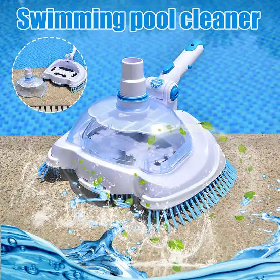What do you do with pool vacuum when swimming
