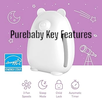 Pure Enrichment PureBaby Kids Bear Air Purifier Key Features